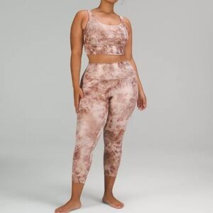 Lululemon Athletica Brown Tie-Dye Set